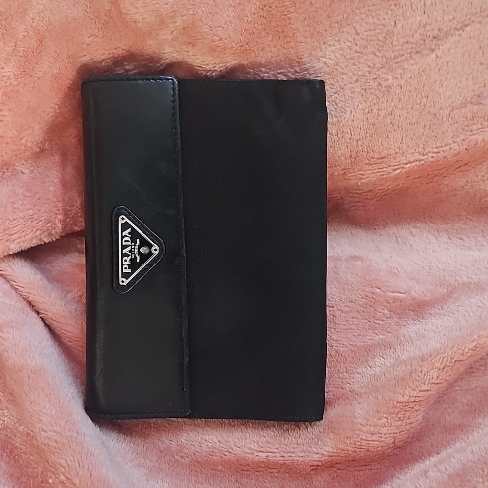 Authentic Prada Black Leather Wallet